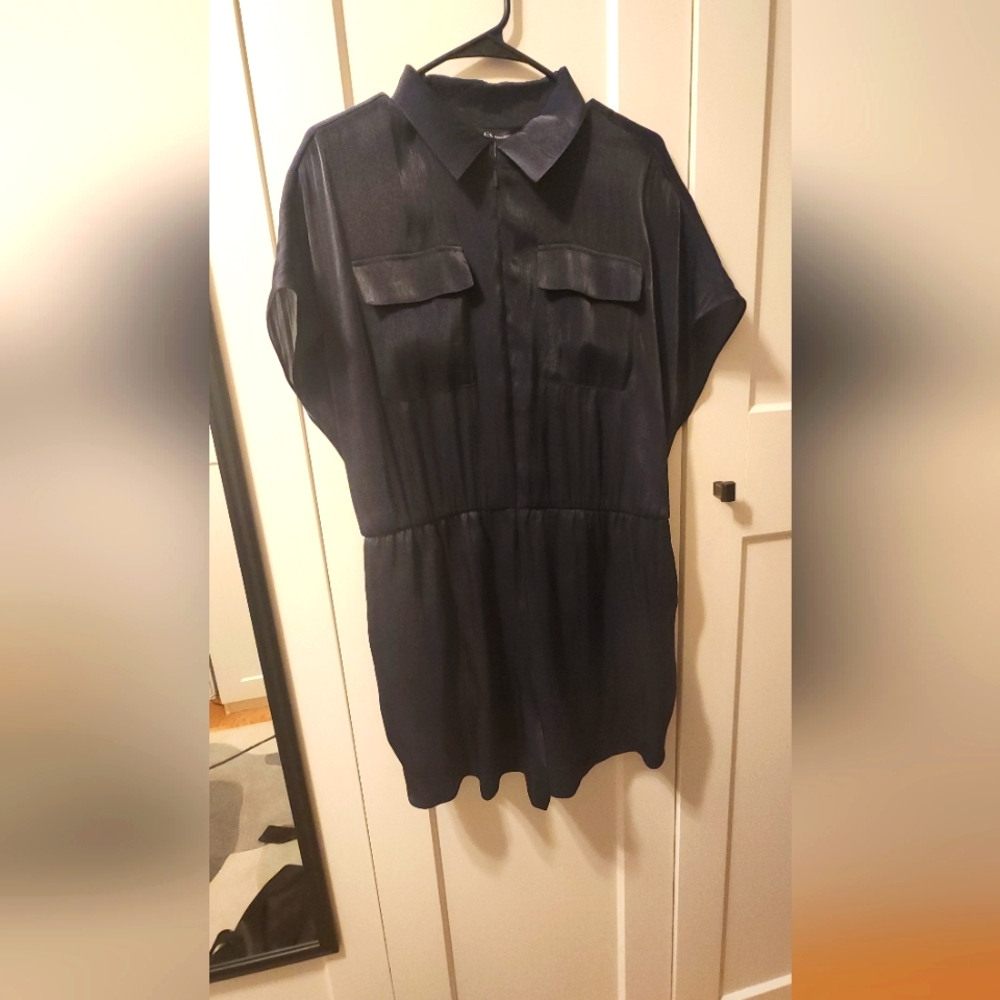 Armani Exchange Navy Short Sleeve Jumper